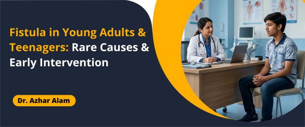 Fistula in young adults and teenagers symptoms