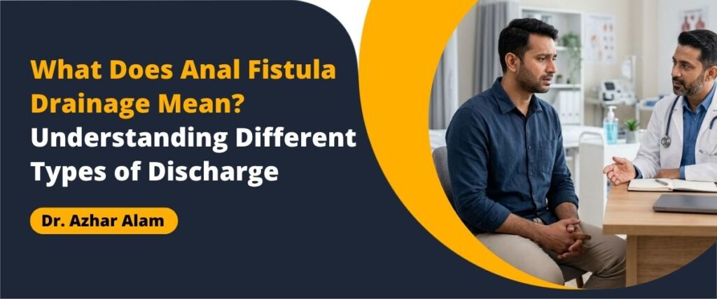 Anal fistula drainage and different types of discharge explained