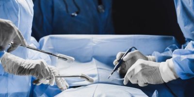 Close up of surgical equipment used during the operation